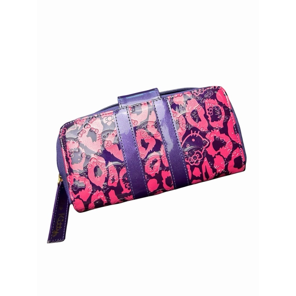 Loungefly Loves Hello Kitty Bowler Tote Bag Wallet Set Pink Purple RARE - Picture 8 of 16